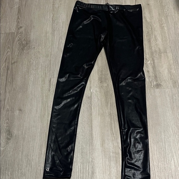 Black Faux Leather Leggings - Picture 1 of 2